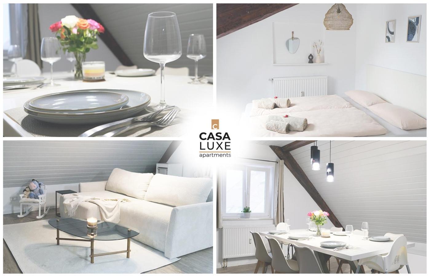 Casa Luxe - 80Qm - Stadtmitte - Familienfreundlich - Parkplatz - 5Km Zum Legoland Günzburg Buitenkant foto